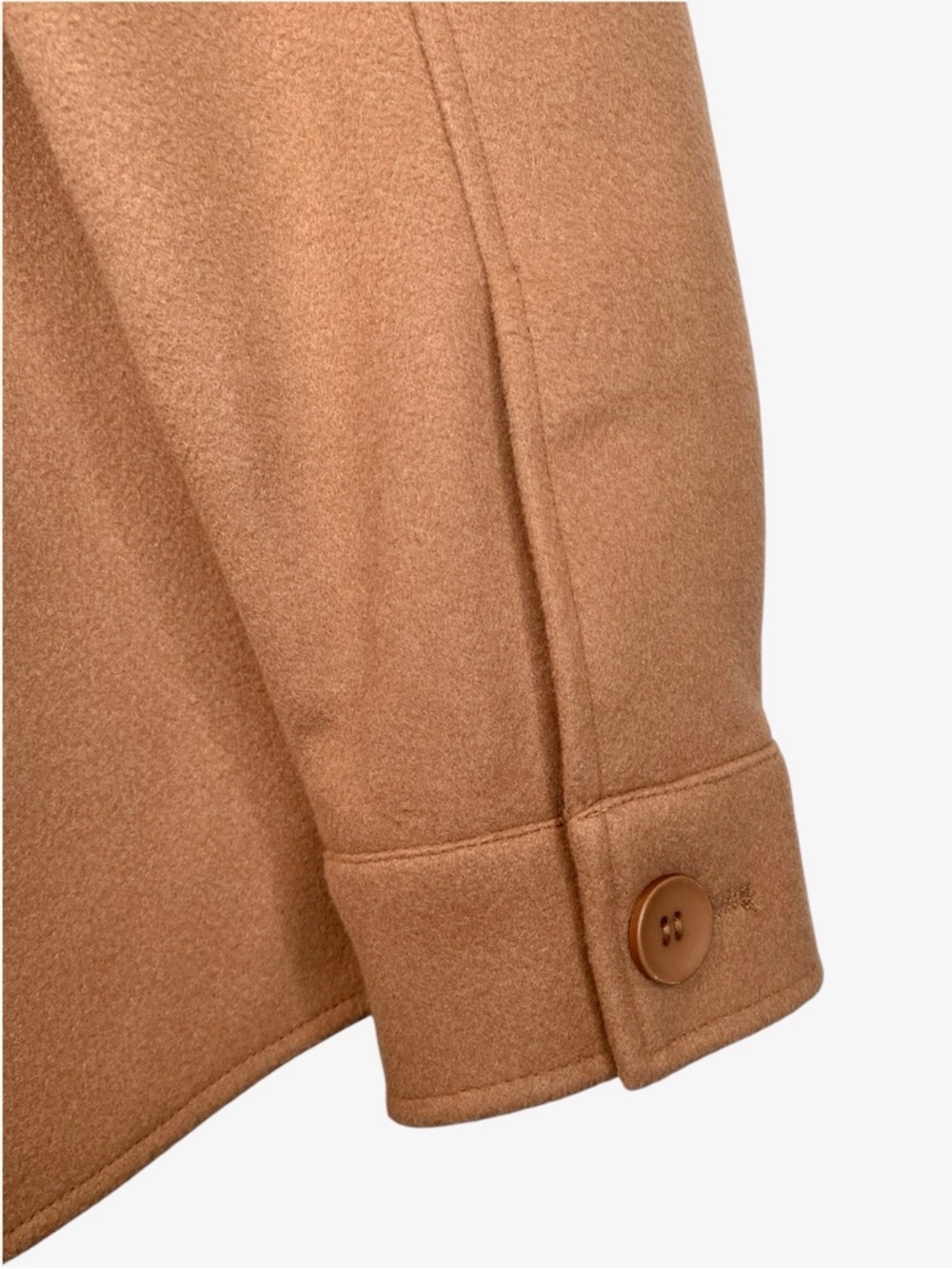 AVEC LES FILLES Shirt Jacket Shacket - Camel - Size M - Picture 8 of 8